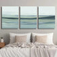 3pcs Rolling Hills Art in Blue Landscape Wall Art Set Canvas Framed 40x60cm - High Quality Print 100% Australian Made Wall Canvas Ready to Hang