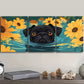 3pcs  Cute Pug Swimming In Water Nature Wall Art Set Canvas Framed 40x60cm - High Quality Print 100% Australian Made Wall Canvas Ready to Hang