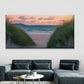 Minimalist Sunset Beach Wall Art Canvas Office Home Room Framed 80x45cm