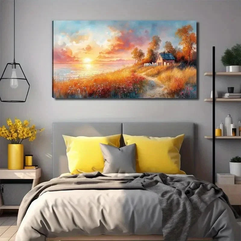 Beautiful Scenery Under Wall Art Canvas Office Home Room Framed 120x60cm