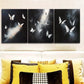 3pcs Featuring White Butterflies in Flight Wall Art Set Canvas Framed 40x60cm - High Quality Print 100% Australian Made Wall Canvas Ready to Hang