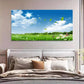 Spring Bliss White Clouds Wall Art Canvas Office Home Room Framed 120x60cm