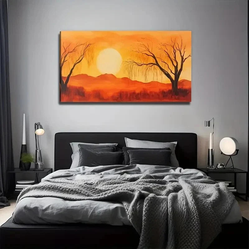 Modern Bohemian Style Ideal Wall Art Canvas Office Home Room Framed 120x60cm