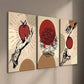 3pcs Abstract Plant and Tree Apple Tree Wall Art Set Canvas Framed 40x60cm - High Quality Print 100% Australian Made Wall Canvas Ready to Hang