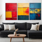 3pcs Thick Brushstrokes and Textured Perfect Wall Art Set Canvas Framed 40x60cm - High Quality Print 100% Australian Made Wall Canvas Ready to Hang