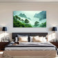 Depicting a River Featuring Wall Art Canvas Office Home Room Framed 80x45cm