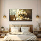 Vintage White Hydrangea Flower Wall Art canvas office home room framed 120x60cm