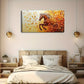 Vibrant Golden & Orange Autumn Wall Art Canvas Office Home Room Framed 120x60cm