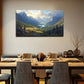 Mountains White Clouds Forest Wall Art Canvas Office Home Room Framed 120x60cm