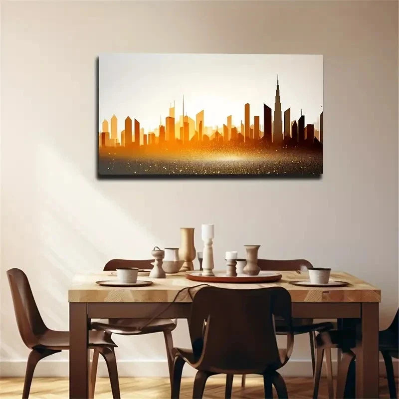 Modern Abstract Landscape Wall Art Canvas Office Home Room Framed 120x60cm