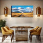 Serene Countryside Scene Wall Art Canvas Office Home Room Framed 120x60cm