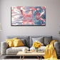 Water Scene With Butterflies Wall Art canvas office home room framed 120x60cm
