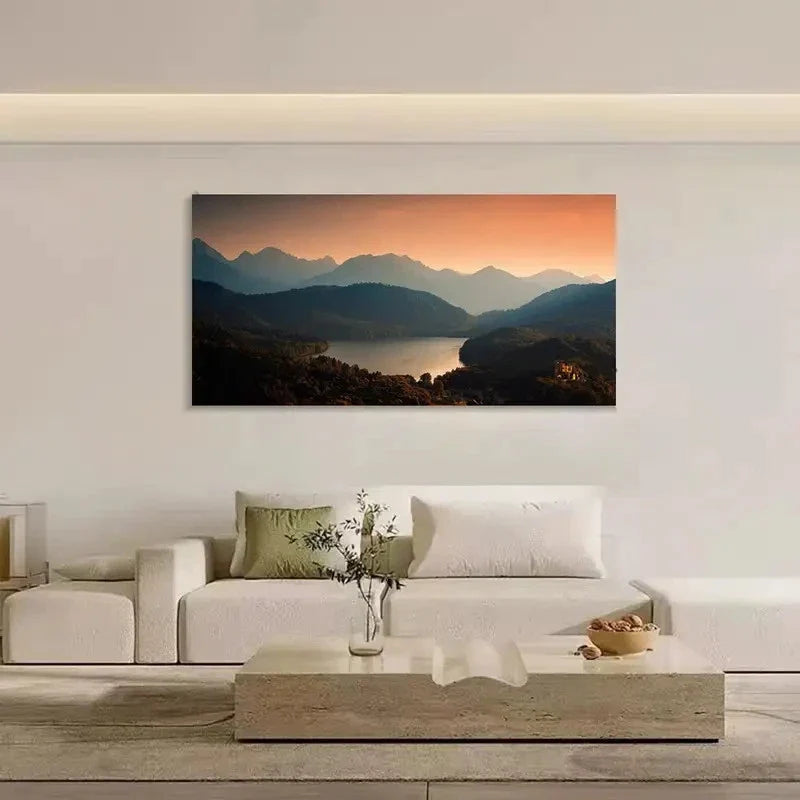 Natural Scenery Decorative Wall Art Canvas Office Home Room Framed 120x60cm