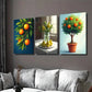 3pcs Vibrant Fruit Orange And Pear Wall Art Set Canvas Framed 40x60cm - High Quality Print 100% Australian Made Wall Canvas Ready to Hang