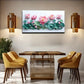 Pink Water Lilies Light Blue Wall Art Canvas Office Home Room Framed 120x60cm
