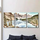 3pcs Serene Lake Mountain & Evergreen Trees Wall Art Set Canvas Framed 40x60cm - High Quality Print 100% Australian Made Wall Canvas Ready to Hang