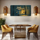 Charming Raccoon Candle Lamp Wall Art Canvas Office Home Room Framed 120x60cm