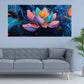 Vibrant Multicolor Contemporary Wall Art Canvas Office Home Room Framed 120x60cm