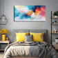 Depicting The Shape Of Clouds Wall Art Canvas Office Home Room Framed 120x60cm