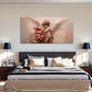 Vintage Abstract Cupid Angel Wall Art Canvas Office Home Room Framed 120x60cm