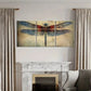 3pcs Insect Aesthetic Dragonfly Metal Print Ready to Hang Art