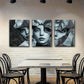 3pcs Abstract Shattered Glass Woman Perfect Wall Art Set Canvas Framed 40x60cm - High Quality Print 100% Australian Made Wall Canvas Ready to Hang