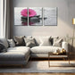 3pcs  Bright Pink Gerbera on Rocks Perfect Wall Art Set Canvas Framed 40x60cm - High Quality Print 100% Australian Made Wall Canvas Ready to Hang