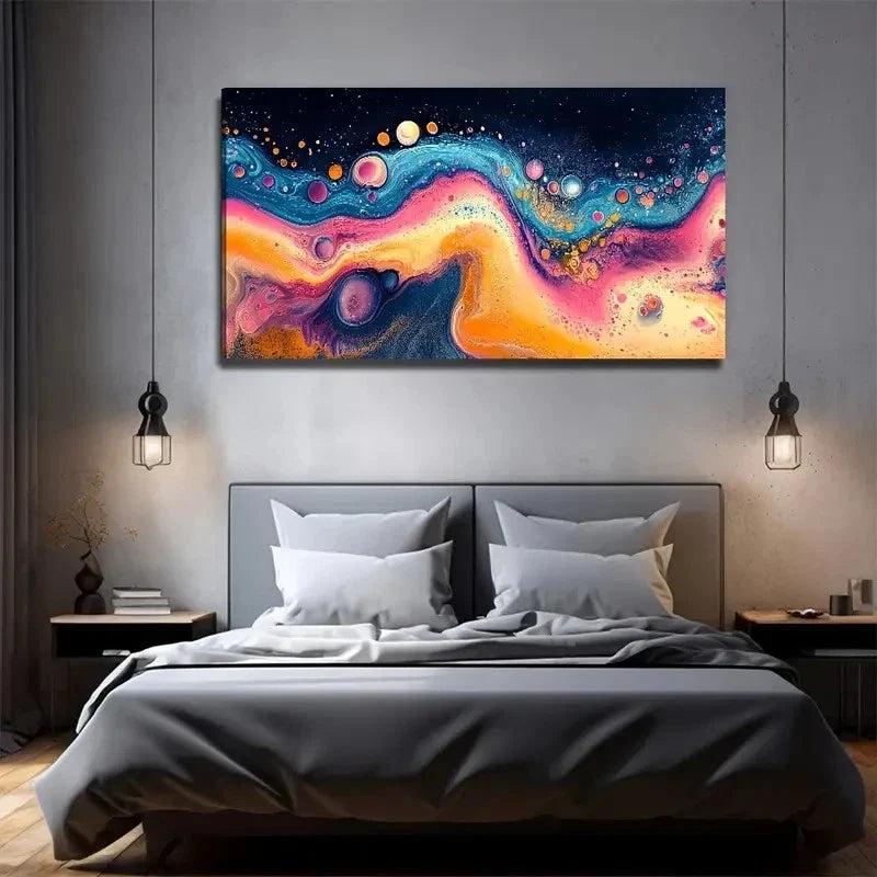 Modern Bohemian Decor Wall Art Canvas Office Home Room Framed 120x60cm