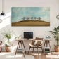 Winter Trees & Hills Landscape Wall Art Canvas Office Home Room Framed 120x60cm