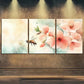 3pcs Vibrant Watercolor Bee & Flower Perfect Wall Art Set Canvas Framed 40x60cm - High Quality Print 100% Australian Made Wall Canvas Ready to Hang