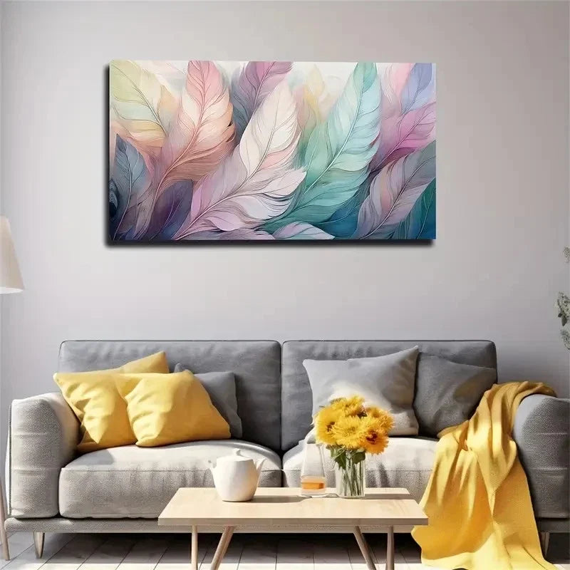 Fantastic Colorful Leaves Wall Art Canvas Office Home Room Framed 120x60cm