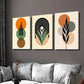 3pcs Abstract Boho Style Framed Botanical Wall Art Set Canvas Framed 40x60cm - High Quality Print 100% Australian Made Wall Canvas Ready to Hang