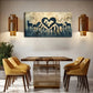 Rustic Charm Rustic Forest Wall Art Canvas Office Home Room Framed 120x60cm
