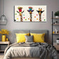Whimsical Giraffe Trio Colorful Wall Art Canvas Office Home Room Framed 120x60cm