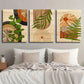 3pcs Tropical Leaves & Desert Landscape Wall Art Set Canvas Framed 40x60cm - High Quality Print 100% Australian Made Wall Canvas Ready to Hang
