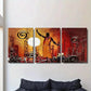3pcs Cultural Dance, Bold Geometric Elements Metal Print Ready to Hang Art