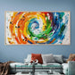 Abstract Music Notes Wall Art Canvas Office Home Room Framed 120x60cm
