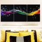 3pcs Vibrant Colorful Abstract Water Bubbles Metal Print Ready to Hang Art
