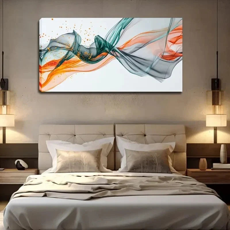 Colorful Abstract Design Wall Art Canvas Office Home Room Framed 120x60cm
