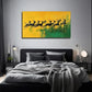 Grassland Deer Decorative Wall Art Canvas Office Home Room Framed 80x45cm