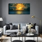 Moonlit Ocean Reflection Decor Wall Art Canvas Office Home Room Framed 120x60cm