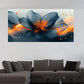Abstract Black Lotus Flower Wall Art Canvas Office Home Room Framed 120x60cm