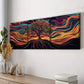 3pcs Psychedelic Tree of Life Design Waterproof Wall Art Set Canvas Framed 40x60cm - High Quality Print 100% Australian Made Wall Canvas Ready to Hang