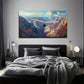 Clear Sky Glider Cinema Wall Art Canvas Office Home Room Framed 120x60cm
