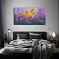 Vibrant Music Floral Landscape Wall Art Canvas Office Home Room Framed 80x45cm