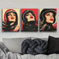 3pcs  A Girl In A Bike Helmet Wall Art Set Canvas Framed 40x60cm - High Quality Print 100% Australian Made Wall Canvas Ready to Hang