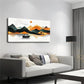 Lake Scene Boat Serene Mountain Wall Art Canvas Office Home Room Framed 120x60cm