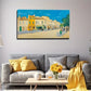 Serene Urban Street View Wall Art Canvas Office Home Room Framed 120x60cm
