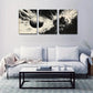 3pcs  Abstract Glowing Spheres Triptych Wall Art Set Canvas Framed 40x60cm - High Quality Print 100% Australian Made Wall Canvas Ready to Hang