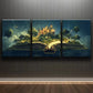 3pcs Enchanted Fairy & Fantasy City Metal Print Ready to Hang Art